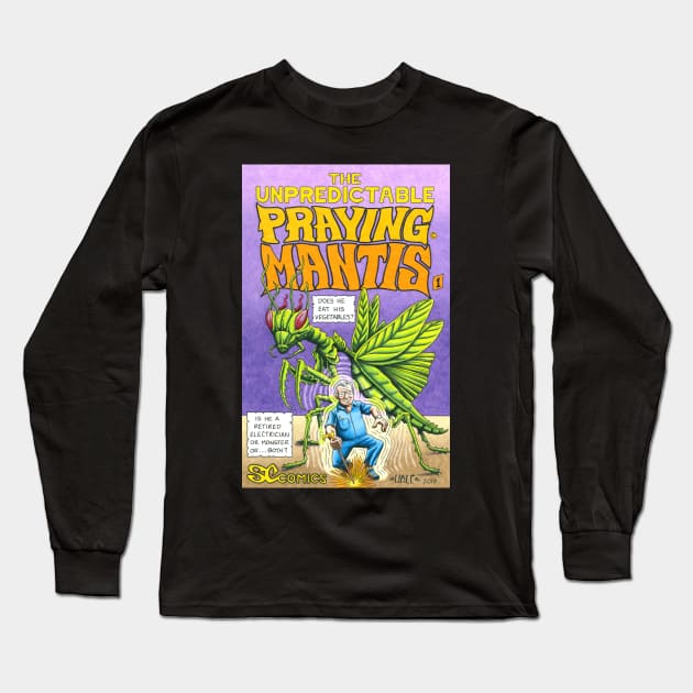 Praying Mantis comic cover Long Sleeve T-Shirt by Stolencheese